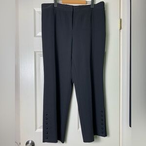 Joseph Ribkoff | Black Button Detail Dress Pants - 16
